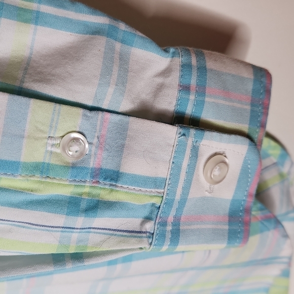 Kitestrings Pastel Plaid Button Down Shirt Size 3T - Picture 5 of 10